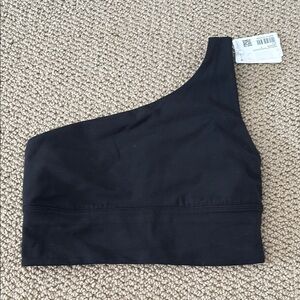 Lululemon Align Asymmetrical Black One-Shoulder Sports Bra
